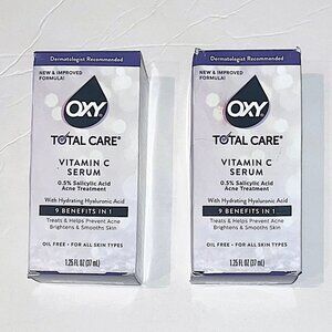 2 Oxy Total Care Vitamin C Serum Acne Treatment, Exp 11/2025